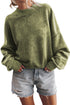 Relaxed Fit Drop Shoulder Crew Neck Sweatshirt