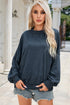 Relaxed Fit Drop Shoulder Crew Neck Sweatshirt