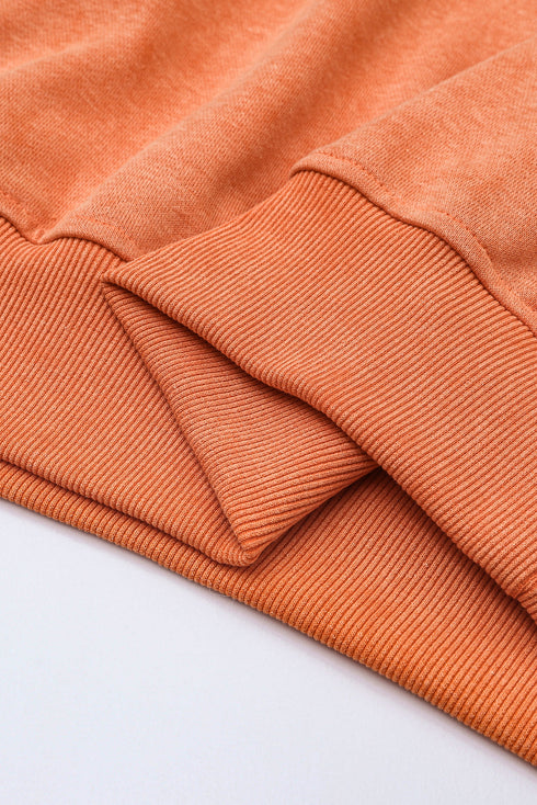 Relaxed Fit Drop Shoulder Crew Neck Sweatshirt
