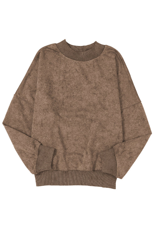 Relaxed Fit Drop Shoulder Crew Neck Sweatshirt