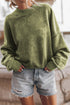 Relaxed Fit Drop Shoulder Crew Neck Sweatshirt