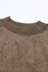 Relaxed Fit Drop Shoulder Crew Neck Sweatshirt