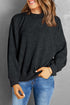 Relaxed Fit Drop Shoulder Crew Neck Sweatshirt