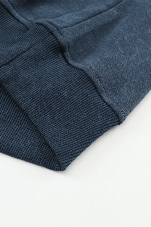 Relaxed Fit Drop Shoulder Crew Neck Sweatshirt