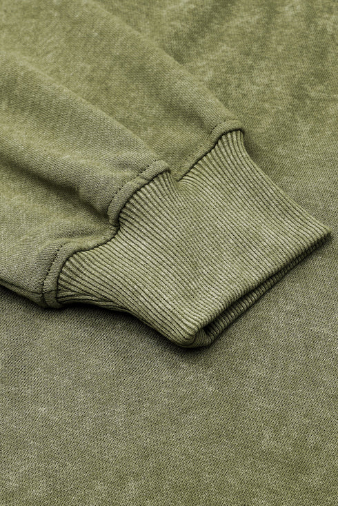Relaxed Fit Drop Shoulder Crew Neck Sweatshirt