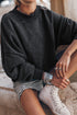Relaxed Fit Drop Shoulder Crew Neck Sweatshirt