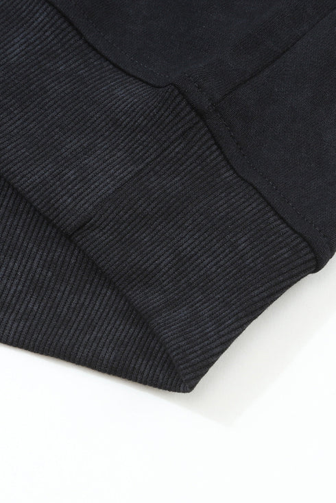 Relaxed Fit Drop Shoulder Crew Neck Sweatshirt