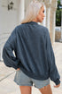 Relaxed Fit Drop Shoulder Crew Neck Sweatshirt