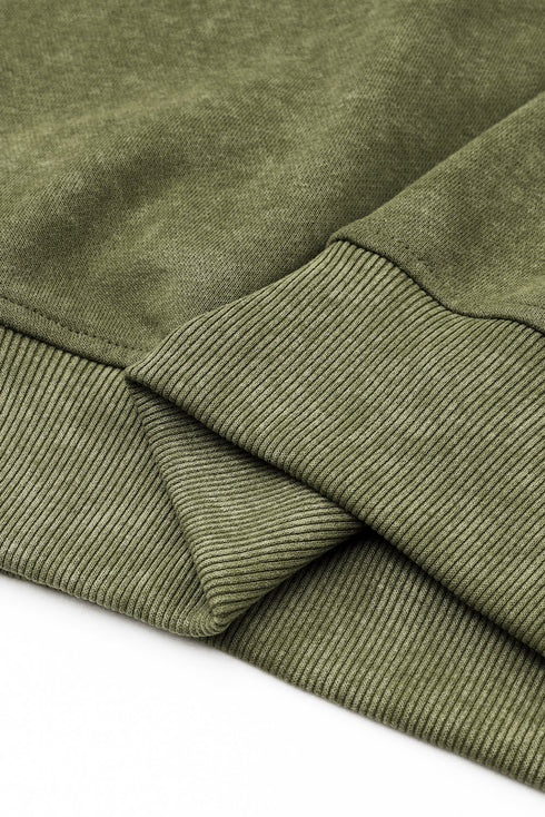 Relaxed Fit Drop Shoulder Crew Neck Sweatshirt