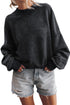 Relaxed Fit Drop Shoulder Crew Neck Sweatshirt