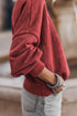 Relaxed Fit Drop Shoulder Crew Neck Sweatshirt