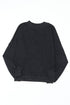 Relaxed Fit Drop Shoulder Crew Neck Sweatshirt
