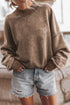 Relaxed Fit Drop Shoulder Crew Neck Sweatshirt