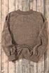 Relaxed Fit Drop Shoulder Crew Neck Sweatshirt