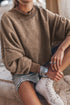 Relaxed Fit Drop Shoulder Crew Neck Sweatshirt