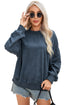 Relaxed Fit Drop Shoulder Crew Neck Sweatshirt