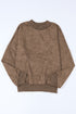 Relaxed Fit Drop Shoulder Crew Neck Sweatshirt