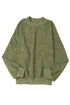 Relaxed Fit Drop Shoulder Crew Neck Sweatshirt