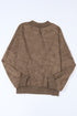 Relaxed Fit Drop Shoulder Crew Neck Sweatshirt