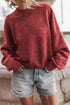 Relaxed Fit Drop Shoulder Crew Neck Sweatshirt