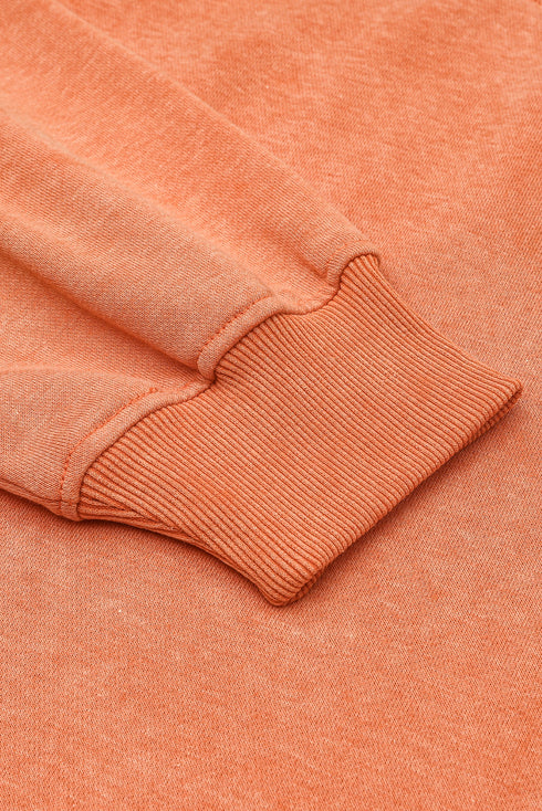 Relaxed Fit Drop Shoulder Crew Neck Sweatshirt