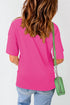 Relaxed Fit Drop Shoulder Side Slit Longline Top