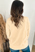 Relaxed Fit Exposed Seam Crew Neck Pullover Sweatshirt