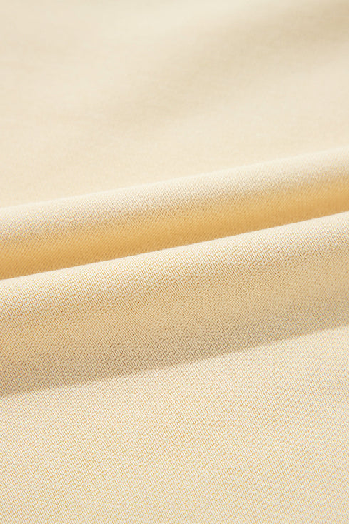 Relaxed Fit Exposed Seam Crew Neck Pullover Sweatshirt