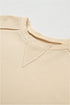 Relaxed Fit Exposed Seam Crew Neck Pullover Sweatshirt