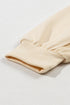 Relaxed Fit Exposed Seam Crew Neck Pullover Sweatshirt
