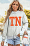 Relaxed Fit Exposed Seam Graphic Game Day Sweatshirt