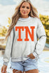 Relaxed Fit Exposed Seam Graphic Game Day Sweatshirt