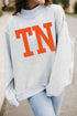 Relaxed Fit Exposed Seam Graphic Game Day Sweatshirt