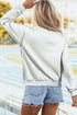 Relaxed Fit Exposed Seam Graphic Game Day Sweatshirt