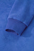 Relaxed Fit Exposed Seam Mock Neck Pullover Sweatshirt
