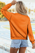 Relaxed Fit Exposed Seam Mock Neck Pullover Sweatshirt