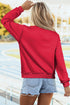 Relaxed Fit Exposed Seam Mock Neck Pullover Sweatshirt