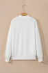 Relaxed Fit Exposed Seam Mock Neck Pullover Sweatshirt
