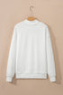 Relaxed Fit Exposed Seam Mock Neck Pullover Sweatshirt