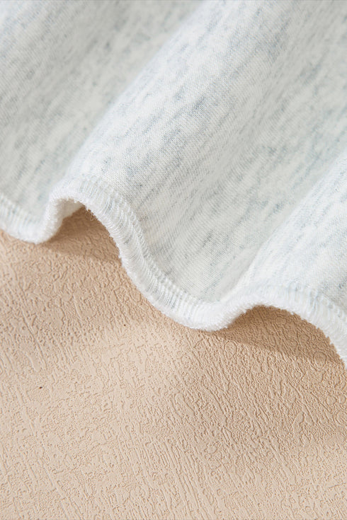 Relaxed Fit Exposed Seam Mock Neck Pullover Sweatshirt