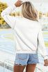 Relaxed Fit Exposed Seam Mock Neck Pullover Sweatshirt