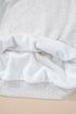 Relaxed Fit Exposed Seam Mock Neck Pullover Sweatshirt
