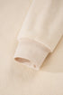 Relaxed Fit Exposed Seam Mock Neck Pullover Sweatshirt