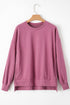 Relaxed Fit Fleece Lined Pullover Sweatshirt