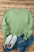 Relaxed Fit Fleece Lined Pullover Sweatshirt