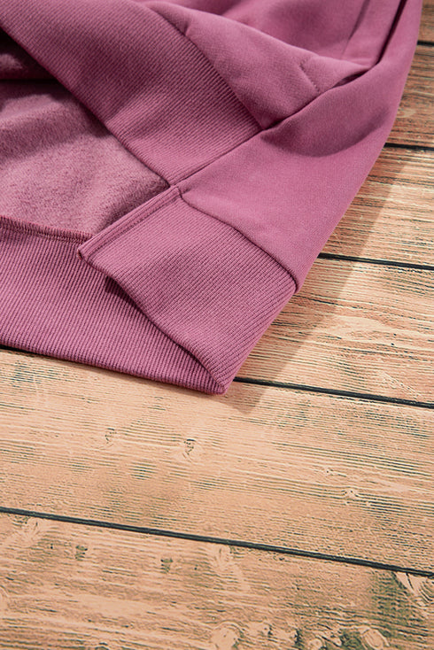 Relaxed Fit Fleece Lined Pullover Sweatshirt