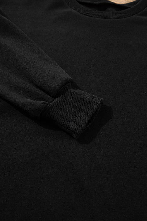 Relaxed Fit Fleece Lined Pullover Sweatshirt