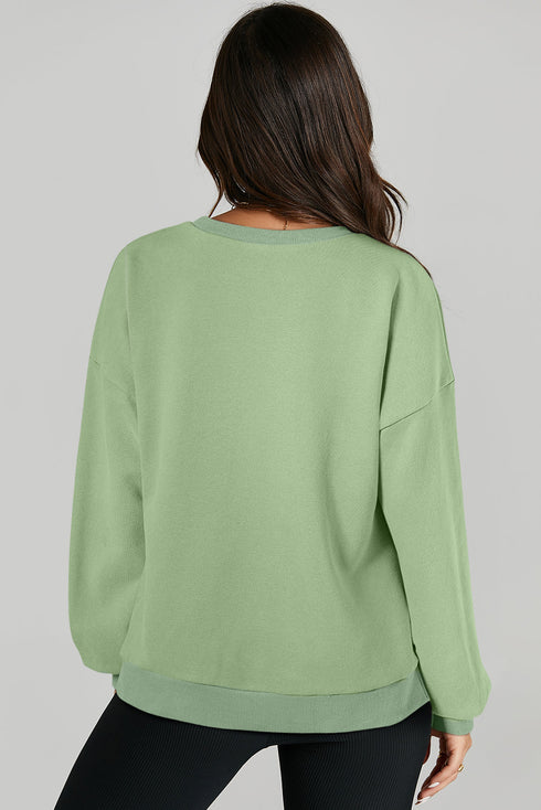 Relaxed Fit Fleece Lined Pullover Sweatshirt
