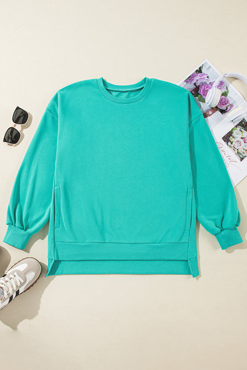 Relaxed Fit Fleece Lined Pullover Sweatshirt