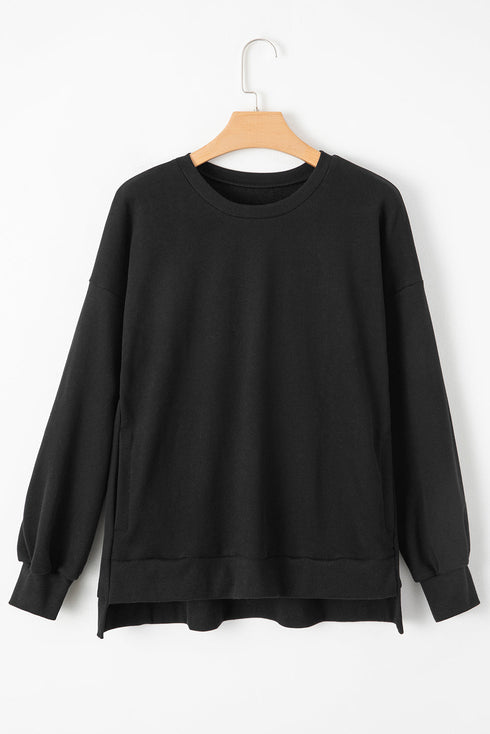 Relaxed Fit Fleece Lined Pullover Sweatshirt